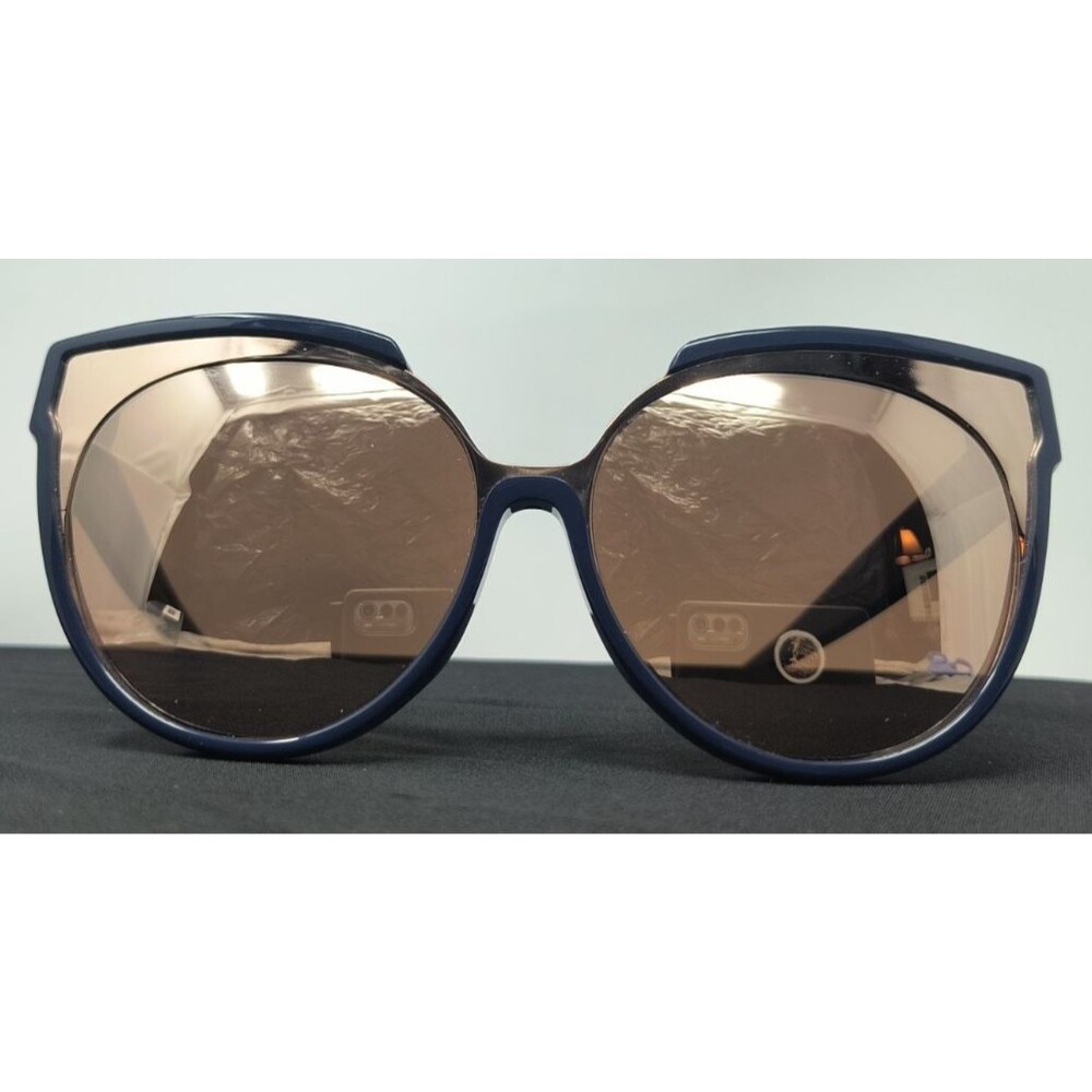 Linda Farrow LFL 790/7 Oversized Sunglasses Acetate Navy Frame UV Protected Lens